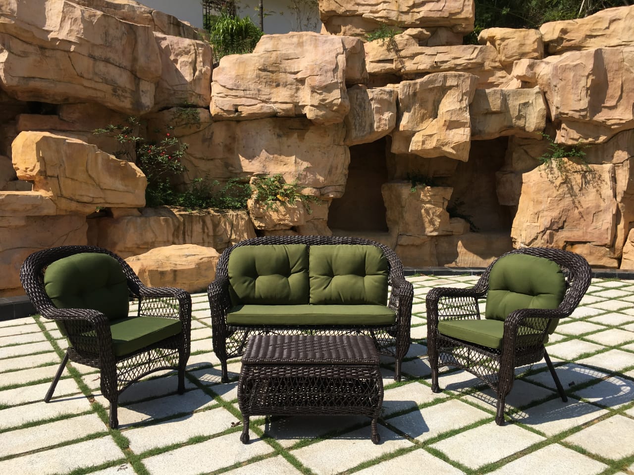 Комплект мебели Афина мебель lv520bg Brown/Green